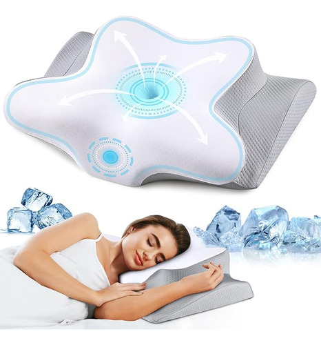 Almohada Cervical Memory De Espuma Viscoelástica