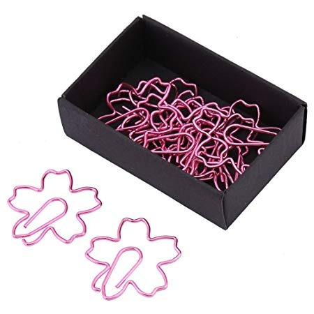 12pcs La Flor De Cerezo Clips De Papel Forma, Creativo De Al