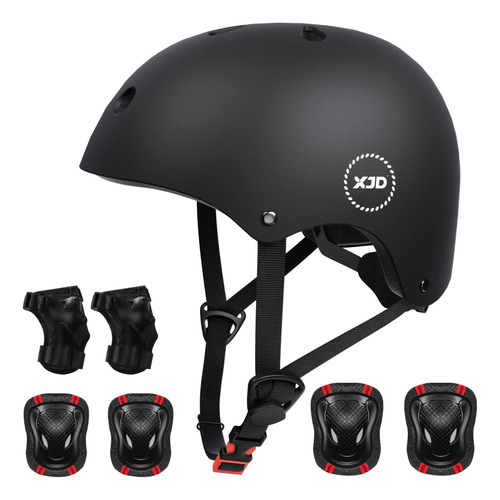 Casco Xjd De Bicicleta, Conjunto De Equipo De Proteccion Dep