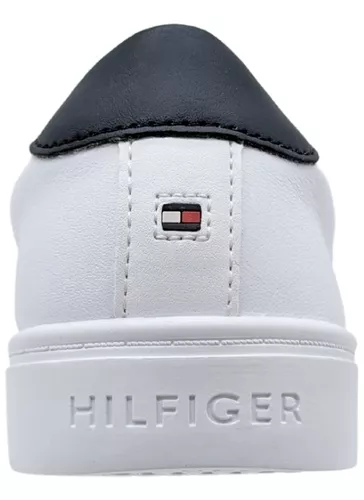 Tenis En Cuero Mujer Blanco Tommy Hilfiger Mujer Blanco Tommy Hilfiger  TOMMY HILFIGER