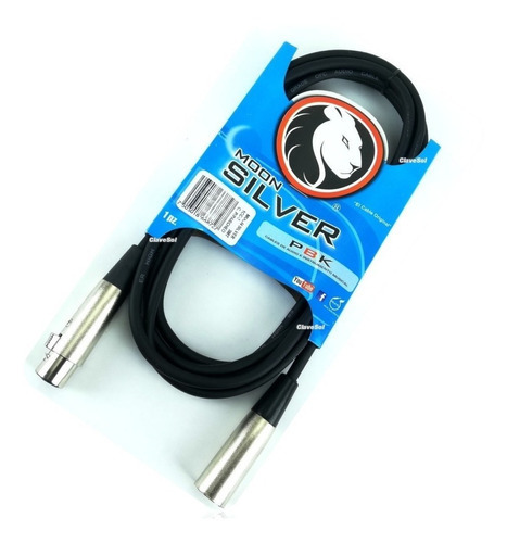 Cable De Audio Pbk Silver Micrófono Xlr A Xlr 3 Mts. 1cc-3