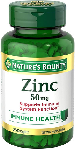 Zinc 50 Mg Nature's Bounty 250 Tablets