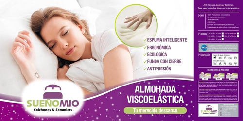 Almohada Inteligente Viscoelástica, Premium Grande