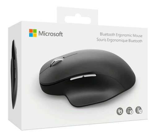 Mouse Microsoft Bluetooth Ergonomico Souris Black