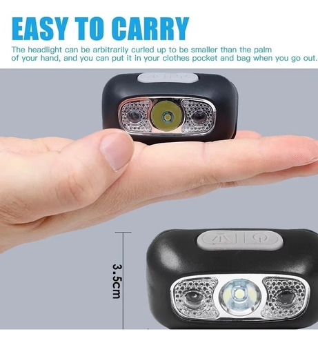 Faro Delantero Cob Work Light Con Sensor Para Acampar Y Pesc