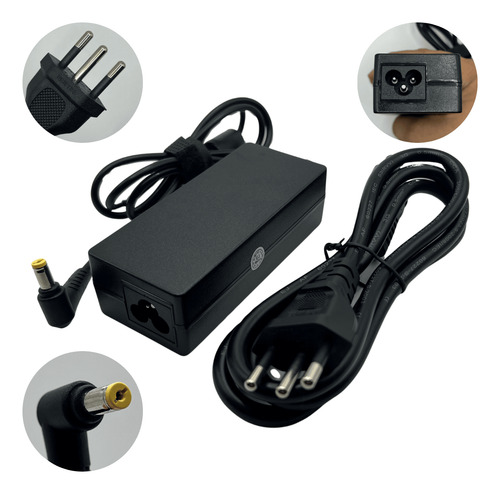 Fonte Carregador Para Acer Aspire V5 M5-481t 19v 3.42a 65w