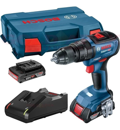 Taladro Atornillador Bosch Brushles Percutor Gsb 18v-50 Lbox