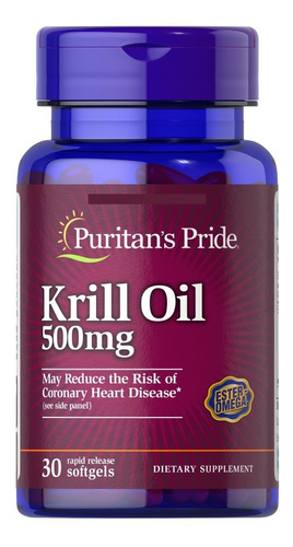 Aceite De Krill 500mg 30 Softgels/ Puritans Pride 