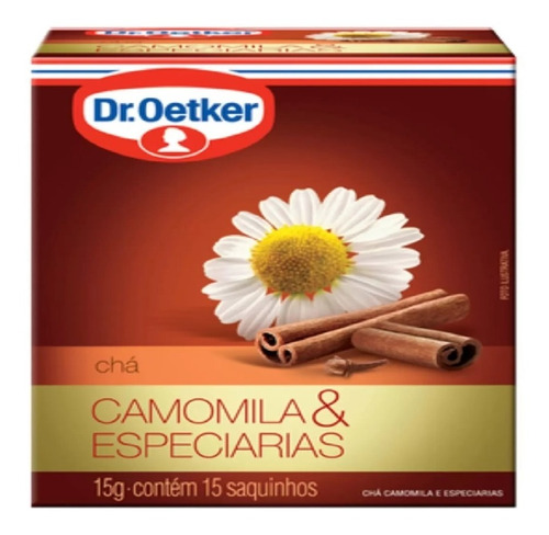 Chá De Camomila & Especiarias Dr. Oetker 10 Saquinhos De 10g