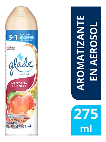 Aromatizante en Aerosol Glade Manzana y Canela 275ml