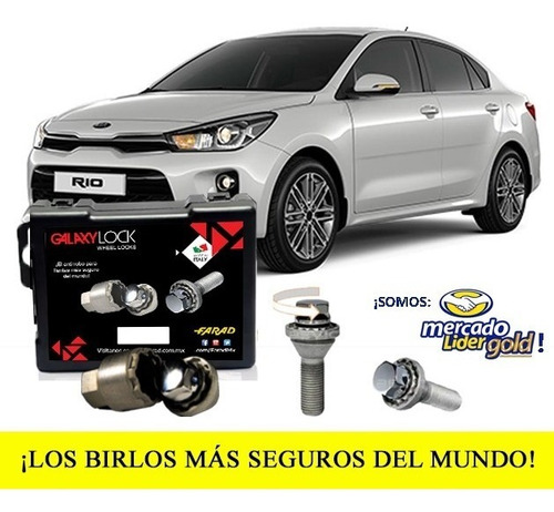 Birlos Seguridad Galaxylock Kia Rio Sedan Lx T/a Enviogratis