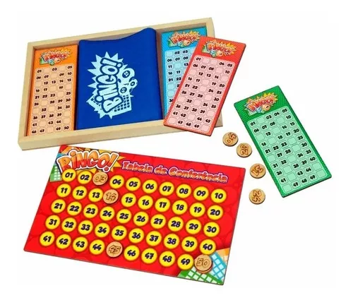 Jogo Bingo Infantil Edição Especial Em Madeira