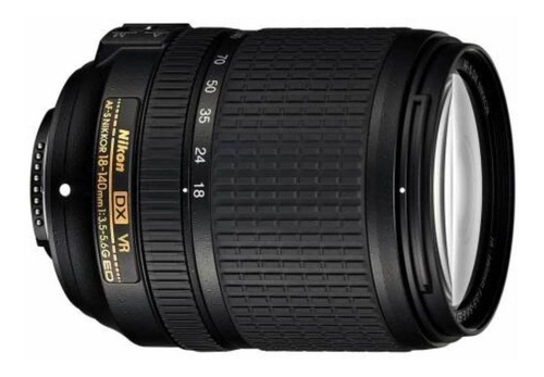 Lente Nikon AF-S 18-140 F/3.5-5.6G ED VR 140MM de distancia focal