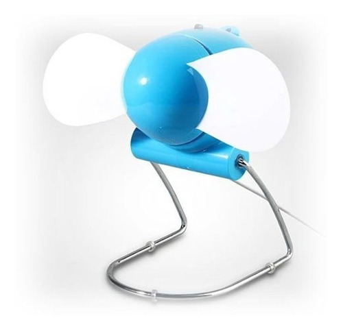 Imagem 2 de 5 de Ventilador De Mesa Articulavel Potente Bivolt Mini Usb Pilha