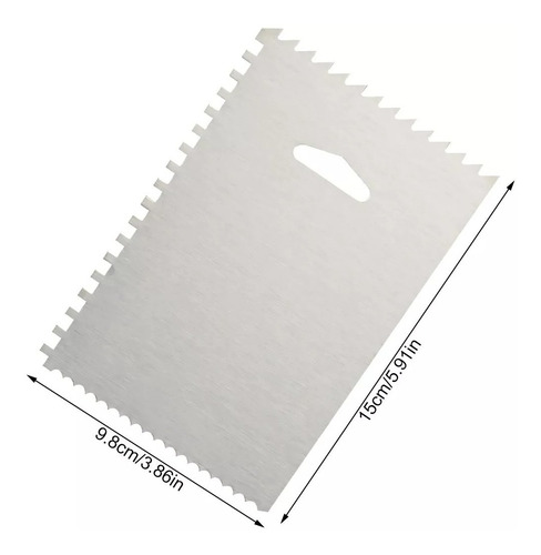 Scraper De Acero Inoxidable 4 En 1 Repostería 15cm