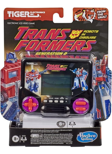 Juego Electronico Portatil Transformers Hasbro Tiger Gen 2