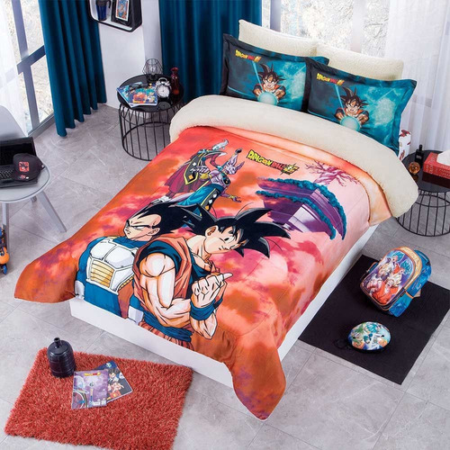 Colchas Concord CBOM785 multicolor Dragon Ball matrimonial