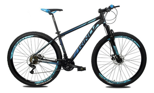 Bicicleta Aro 29 Rino- New Atacama Shimano Cabo Embutido Cor Preto/azul Tamanho Do Quadro 21