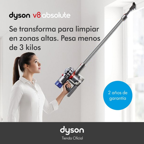 Imagen 7 de 8 de Aspiradora Inalámbrica Dyson V8 Absolute Plata/níquel