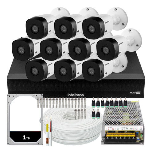 Câmera de segurança Intelbras MHDX 1016-C / VHL 1220 B 1000 com resolução de 2MP visão nocturna incluída branca
