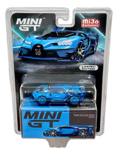 Mini Gt Bugatti Vision Gran Turismo Light Blue Chase