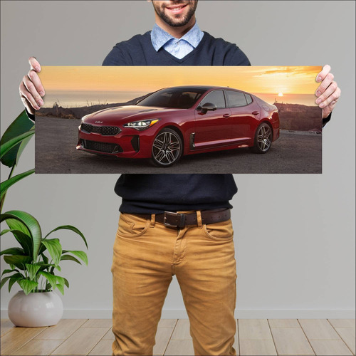 Cuadro 30x80cm Auto 2022 Kia Stinger Gt Us Auto 291