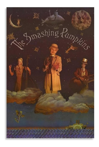 Letisr The Smashing Pumpkins Band Póster Artístico Vintage E