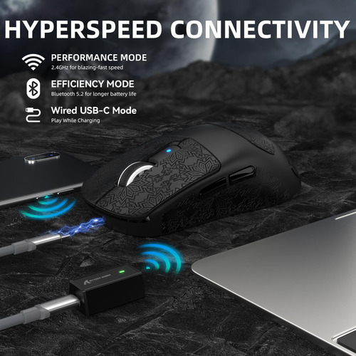 Ratón Para Juegos Attack Shark R6pro 39g Superlight Wireless