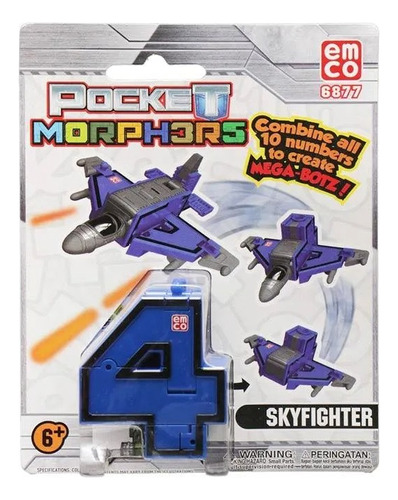 Numeros Transformables Skyfighter Pocket Morphers 6888 Shine