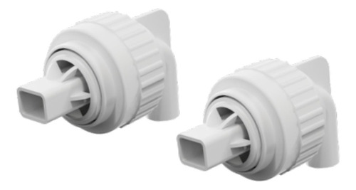 2 Conectores De Boquilla De De Pato Para , Blanco