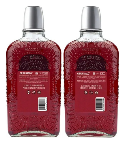 Gran Malo Jamaica Licor De Tequila 750ml Duo Pack