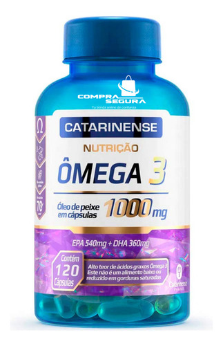 Omega 3 Catarinense 1000mg Original 120 Cápsulas