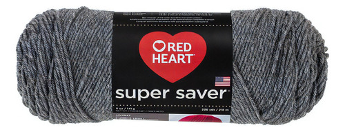 Estambre Multicolor Fleck Super Saver Red Heart Coats Color 0400 Grey Heather