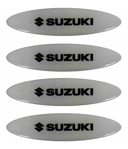 Adesivos Capacete Suzuki Resinados Refletivo 2,4x10 Rs10 Cms