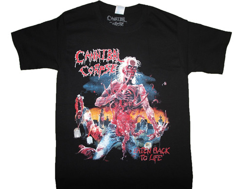 Gusanobass Playera Metal Rock Cannibal Corpse Eaten Back To 