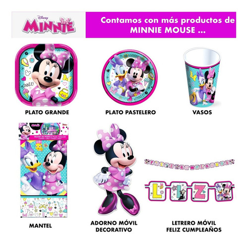 Vela Pastel Minnie Mouse Artículo Fiesta Decoración - Min0m1