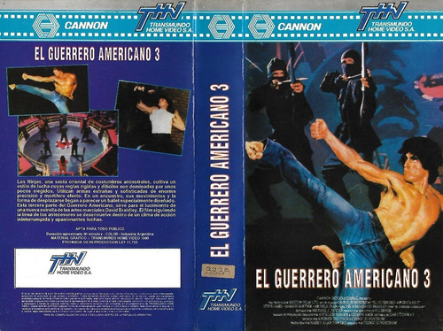 El Guerrero Americano 3 Vhs American Ninja 3 David Bradley