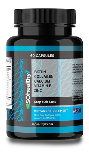 Sohealthy Men Hair Biotina Colágeno Vitamin E Zinc Vitamin A