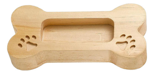 Tarjeteros De Escritorio De Madera Maciza Tallados Para Perr