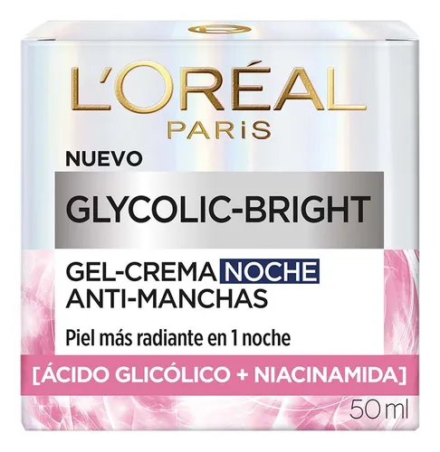 comprar Gel Crema Noche Anti-manchas Glycolic Bright L'oréal Paris Tipo de piel Todo tipo de piel