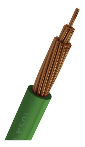 Cable Thhw-ls Rohs Calibre 10 Awg Verde 20m