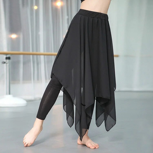 Pantalones Lattance Para Mujer Con Falda De Baile Moderna, D