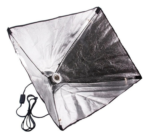 Kit Youtuber 2 Softbox 50x70 E27 Luz + 2 Tripés De 2 Metros Estrutura Preto 110v/220v