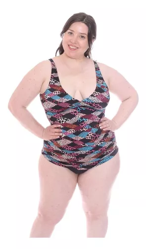 Malla Tankini Mujer Estampada Talles Grandes Art 246