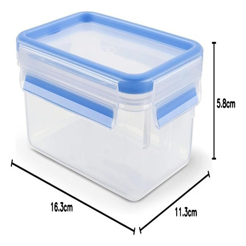 Contenedor Ms Fresh Rectangular 0.55l, Tefal, K3021112 Transparente