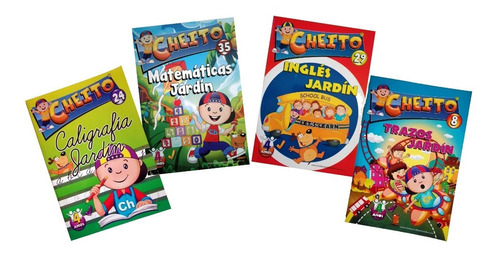 Super Combo Libros Cartillas Cheito Jardin X 4 Unidades