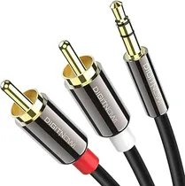 Comprar Cable Divisor De Audio Auxiliar Estéreo 3.5mm A Rca, 3.3ft