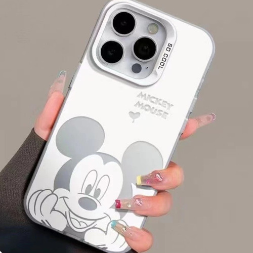 Capinha Case Compatível Com iPhone Mickey Minnie Espelhada