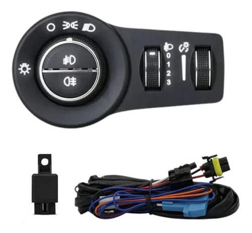 Imagem 3 de 4 de Kit Farol Milha Jeep Renegade 2019 2020 2021 Botao Bipartido