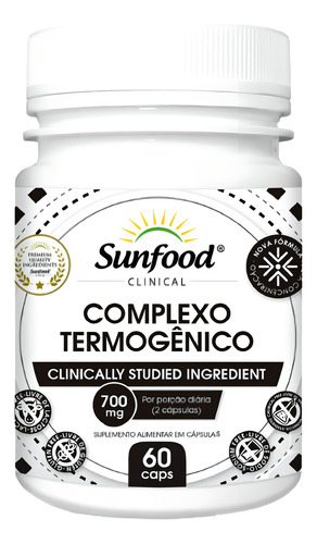 Complejo Termogénico Sunfood 60 Cápsulas